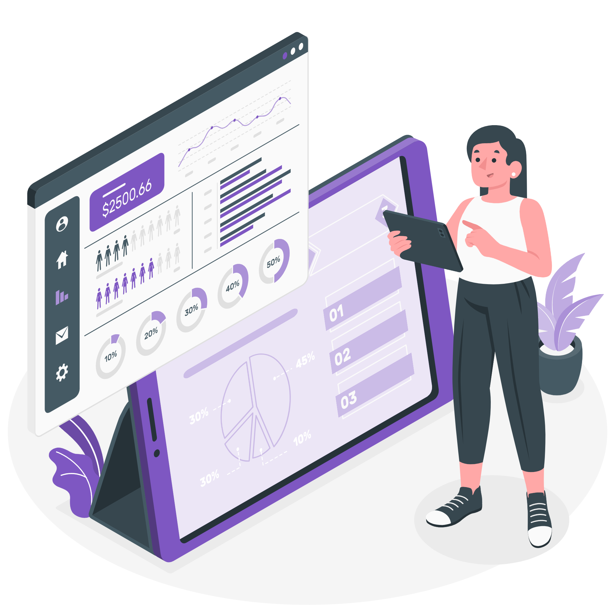 Data analyst illustration